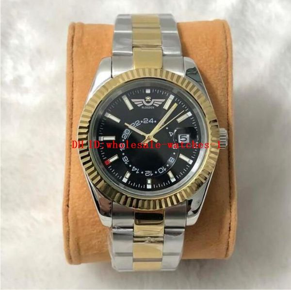 11 style classic men's watch sky 326933 42mm black dial automatic mechanical watches luminous wristwatches folding buckle two tone gold, Slivery;brown
11 style classic men's watch sky 326933 42mm black dial automatic mechanical watches luminous wristwatches folding buckle two tone gold, Slivery;brown