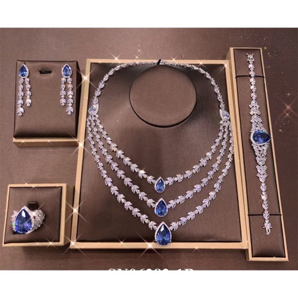 earrings necklace janekelly 4pcs bridal zirconia full jewelry sets for women party luxury dubai nigeria cz crystal wedding necklace sets d23, Silver
earrings necklace janekelly 4pcs bridal zirconia full jewelry sets for women party luxury dubai nigeria cz crystal wedding necklace sets d23, Silver