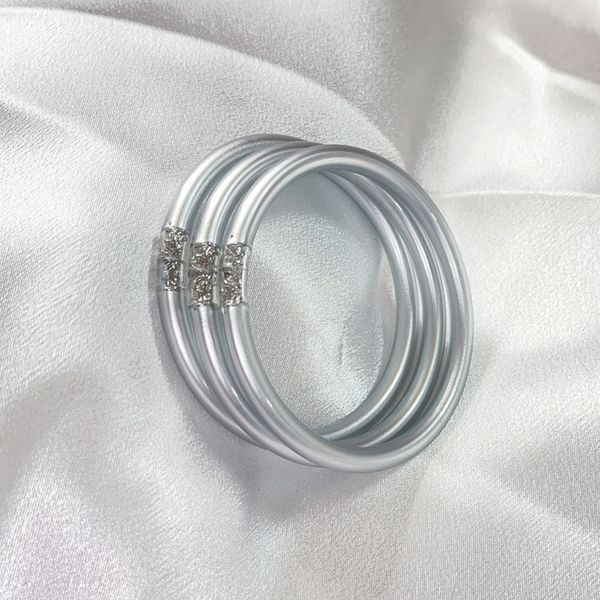 bangle jewelry silver color glitter foil bracelet for women elegant silicone bangles mens gift designer wholesale 230107, Black
bangle jewelry silver color glitter foil bracelet for women elegant silicone bangles mens gift designer wholesale 230107, Black