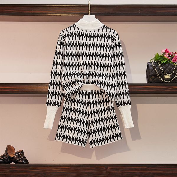 women s two piece pants tracksuit women pattern jacquard knitting suits spring fall half turtleneck long sleeve sweater and shorts 2 piece s, White
women s two piece pants tracksuit women pattern jacquard knitting suits spring fall half turtleneck long sleeve sweater and shorts 2 piece s, White