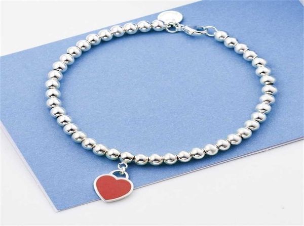 925 silver bracelet women mini heart charm 4mm beaded romantic couple birthday jewelry gift with co 2201211467036, Black
925 silver bracelet women mini heart charm 4mm beaded romantic couple birthday jewelry gift with co 2201211467036, Black