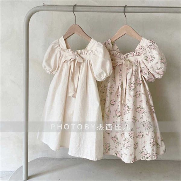 girl's dresses 2022 new summer kids girls dress floral print bow short sleeve dresses fashion princess cotton children clothing t230106, Red;yellow
girl's dresses 2022 new summer kids girls dress floral print bow short sleeve dresses fashion princess cotton children clothing t230106, Red;yellow