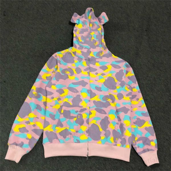 zip up hoodies mens cardigan camouflage sweater cotton blend rainbow color limited shark ears hooded jacket designer hoodie for men novel pe, Black
zip up hoodies mens cardigan camouflage sweater cotton blend rainbow color limited shark ears hooded jacket designer hoodie for men novel pe, Black