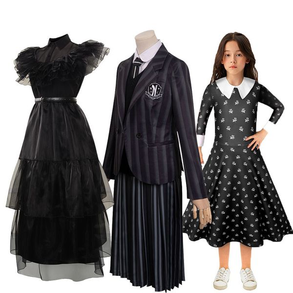 special occasions kids children wednesday addams cosplay costume dress outfits halloween carnival suit black role play for girls l230107, Blue
special occasions kids children wednesday addams cosplay costume dress outfits halloween carnival suit black role play for girls l230107, Blue