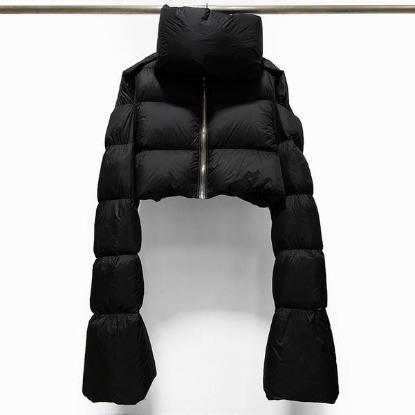 rick ro owens men's down jacket lotus root long sleeve goose down warm women's coat, Black
rick ro owens men's down jacket lotus root long sleeve goose down warm women's coat, Black