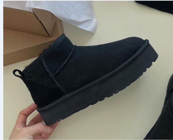 ultra mini boot designer woman platform snow boots australia fur warm shoes real leather chestnut ankle fluffy booties for women antelope br, Black;grey
ultra mini boot designer woman platform snow boots australia fur warm shoes real leather chestnut ankle fluffy booties for women antelope br, Black;grey