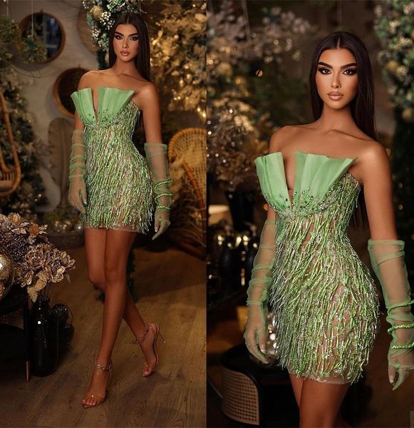 stylish mint green prom dresses strapless tassels party dresses beaded mini graceful custom made evening dress, Black;red
stylish mint green prom dresses strapless tassels party dresses beaded mini graceful custom made evening dress, Black;red