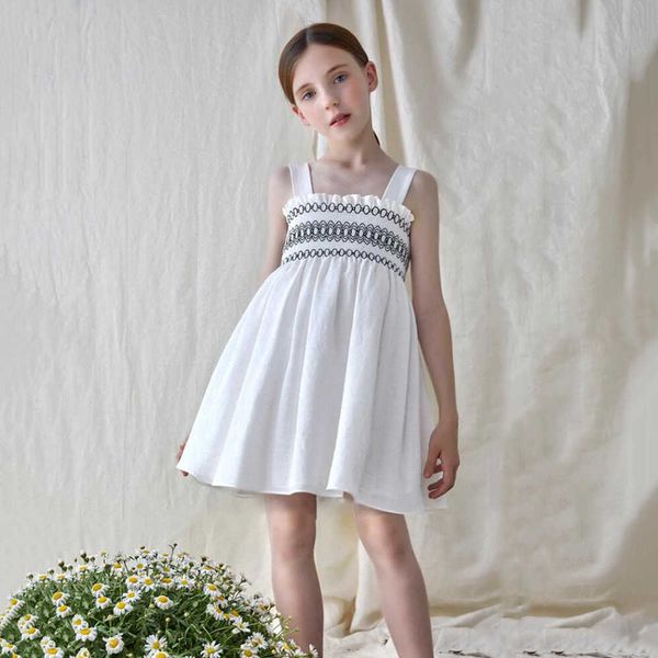 girl's dresses spanish brand cotton and linen girls smoked dress 2022 summer dress baby children white elastic dress with cotton linen, Red;yellow
girl's dresses spanish brand cotton and linen girls smoked dress 2022 summer dress baby children white elastic dress with cotton linen, Red;yellow
