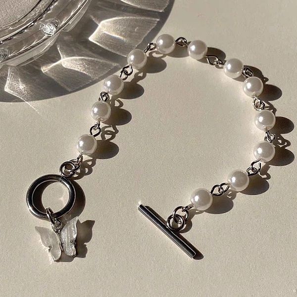 other bracelets fashion silver color chain cute acrylic butterfly pendant for women bohemian pearl bangles trend jewelry 230107, Golden;silver
other bracelets fashion silver color chain cute acrylic butterfly pendant for women bohemian pearl bangles trend jewelry 230107, Golden;silver