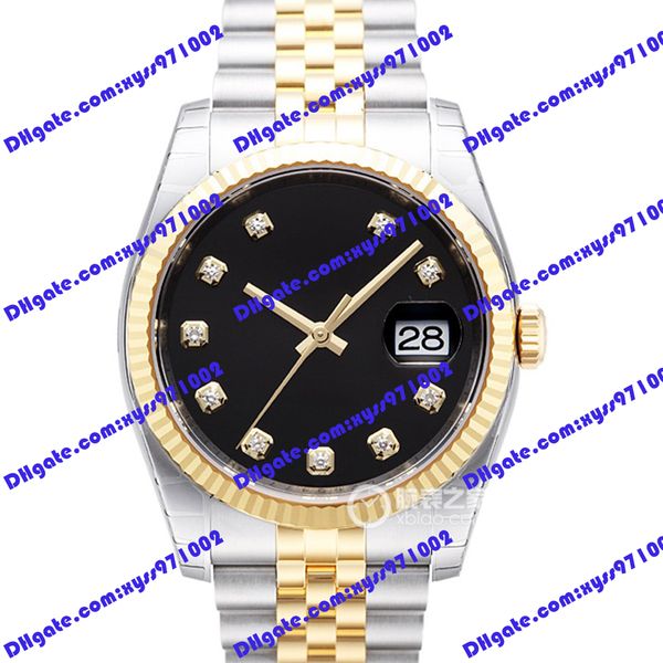 highquality factory men's watch 2813 automatic mechanical watch 116233 36mm black diamonds dial stainless steel strap sapphire glass wr, Slivery;brown
highquality factory men's watch 2813 automatic mechanical watch 116233 36mm black diamonds dial stainless steel strap sapphire glass wr, Slivery;brown