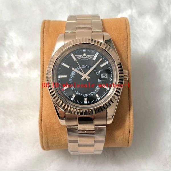 11 style classic men's watch sky 326935 42mm black dial automatic mechanical watches rose gold luminous wristwatches folding buckl, Slivery;brown
11 style classic men's watch sky 326935 42mm black dial automatic mechanical watches rose gold luminous wristwatches folding buckl, Slivery;brown