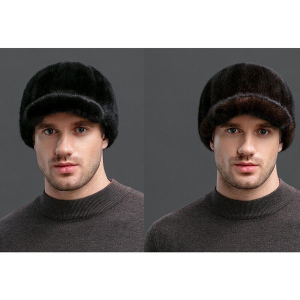 men's real mink fur hat winter warm peaked cap headwear outdoor hunting, Blue;gray
men's real mink fur hat winter warm peaked cap headwear outdoor hunting, Blue;gray