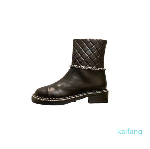 women's 2023-fashion boots designer shoes embossed leather chain short boots side zipper, Black
women's 2023-fashion boots designer shoes embossed leather chain short boots side zipper, Black