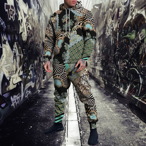 men s tracksuits sportswear leopard stripe print long sleeve hoodie pants set breathable 230107, Gray
men s tracksuits sportswear leopard stripe print long sleeve hoodie pants set breathable 230107, Gray