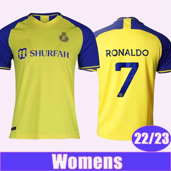 22 23 al nassr womens soccer jerseys ronaldo home yellow version shirt short sleeves uniforms, Black;yellow
22 23 al nassr womens soccer jerseys ronaldo home yellow version shirt short sleeves uniforms, Black;yellow