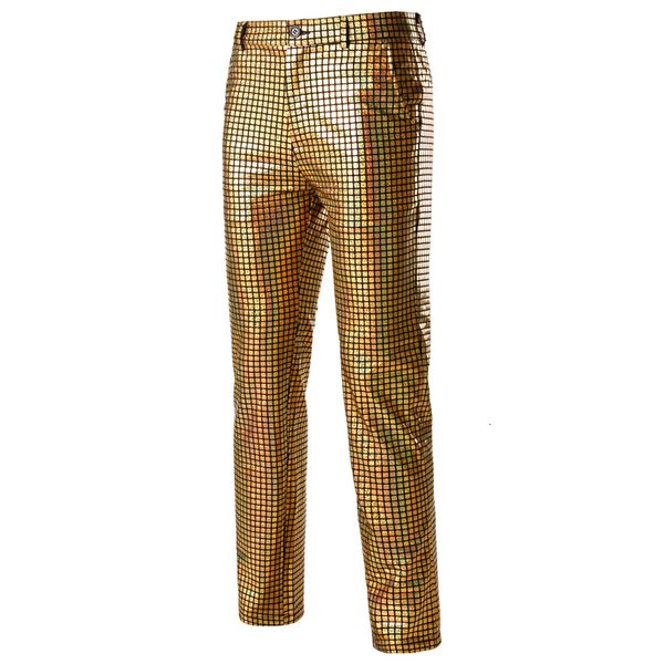 men's pants fashion rainbow plaid sequin glitter 70s dancer singer trousers pantalon 230107, Black
men's pants fashion rainbow plaid sequin glitter 70s dancer singer trousers pantalon 230107, Black