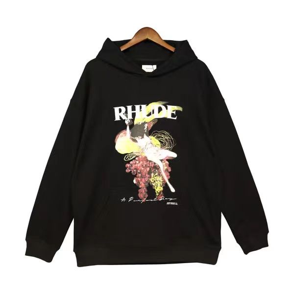 men's rhude designer correct version of the print niche hoody tide washed made old vintage american high street hoodiezxds, Black
men's rhude designer correct version of the print niche hoody tide washed made old vintage american high street hoodiezxds, Black