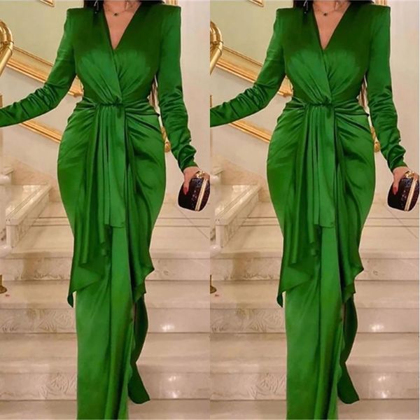 elegant emerald green muslim evening dress long sleeve v-neck arabic dubai prom dresses for women guest party gowns vestidos, Black
elegant emerald green muslim evening dress long sleeve v-neck arabic dubai prom dresses for women guest party gowns vestidos, Black