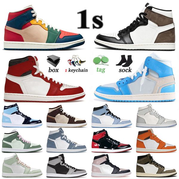 1 1s mens basketball shoes sneakers patent bred starfish hyper royal bubble gum lost and found high og dark mocha university blue men women
1 1s mens basketball shoes sneakers patent bred starfish hyper royal bubble gum lost and found high og dark mocha university blue men women