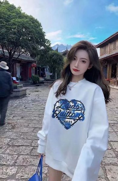men's and women's sweater leisure round neck ski series white donkey family love letter logo sweater for men and women, Black
men's and women's sweater leisure round neck ski series white donkey family love letter logo sweater for men and women, Black