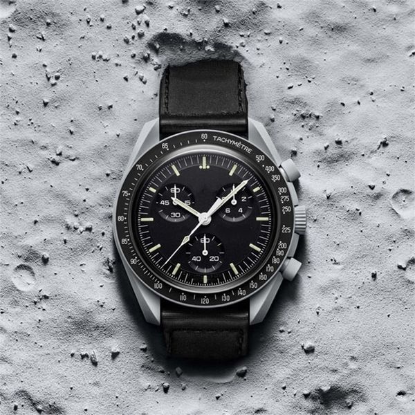 men ceramic watches bioceramic moon quarz watch chronograph mission to mercury moon pluto neptune 42mm real nylon montre de luxe master wris, Slivery;brown
men ceramic watches bioceramic moon quarz watch chronograph mission to mercury moon pluto neptune 42mm real nylon montre de luxe master wris, Slivery;brown