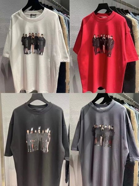 22 spring and summer new men's t-shirts printed round-neck od96 short-sleeved loose version and women's versatile t-shirt, White;black
22 spring and summer new men's t-shirts printed round-neck od96 short-sleeved loose version and women's versatile t-shirt, White;black