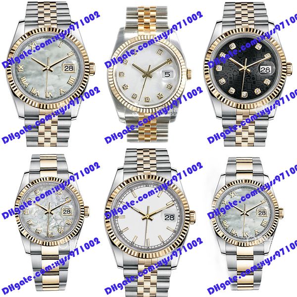 6 model black men's watch 2813 automatic women's watch 116233 36mm white fritillary dial gold stainless steel strap sapphire glass, Slivery;brown
6 model black men's watch 2813 automatic women's watch 116233 36mm white fritillary dial gold stainless steel strap sapphire glass, Slivery;brown