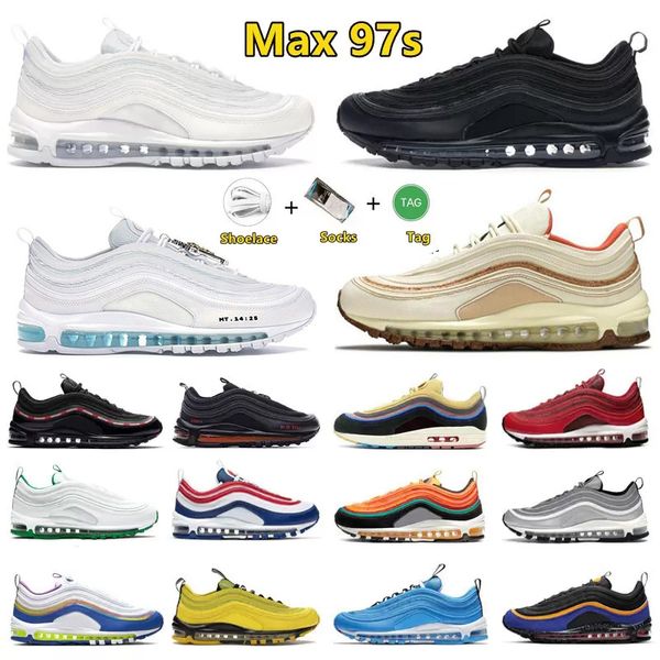 with box mens women 97 97s running shoes undefeated triple black white red undftd silver bullet mschf x satan jesus reflective bred wothersp
with box mens women 97 97s running shoes undefeated triple black white red undftd silver bullet mschf x satan jesus reflective bred wothersp