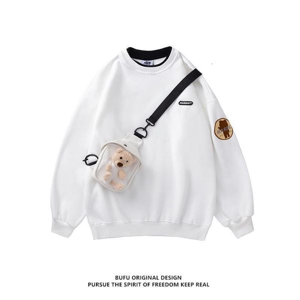 men s hoodies sweatshirts winter long sleeve solid o neck sweatshirt plush thick bear pullover with bag men and women loose couple fake two, Black
men s hoodies sweatshirts winter long sleeve solid o neck sweatshirt plush thick bear pullover with bag men and women loose couple fake two, Black