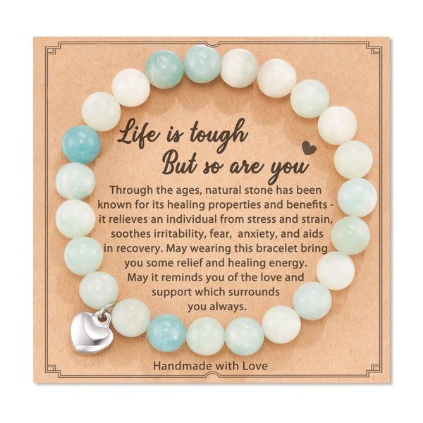 8mm guardian natural stone strand bracelets for women elasticity agate yoga bangle men jewelry, Black
8mm guardian natural stone strand bracelets for women elasticity agate yoga bangle men jewelry, Black