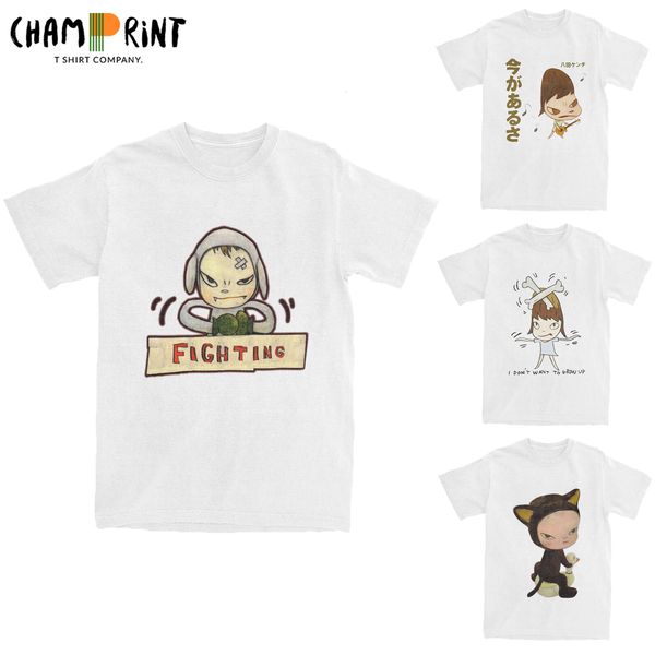 men s t shirts yoshitomo nara we are punks men vintage pure cotton tees crewneck short sleeve t shirts party 230109, White;black
men s t shirts yoshitomo nara we are punks men vintage pure cotton tees crewneck short sleeve t shirts party 230109, White;black