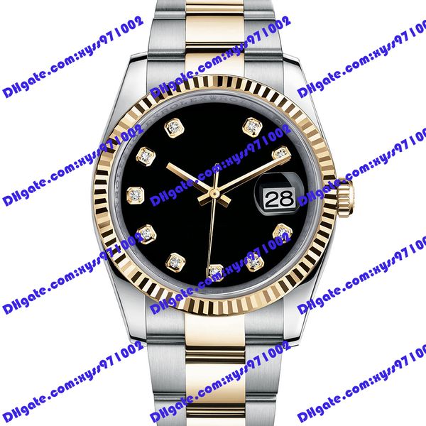 highquality factory men's watch 2813 automatic mechanical watch 116233 36mm black dial stainless steel strap sapphire glass wristwatch, Slivery;brown
highquality factory men's watch 2813 automatic mechanical watch 116233 36mm black dial stainless steel strap sapphire glass wristwatch, Slivery;brown