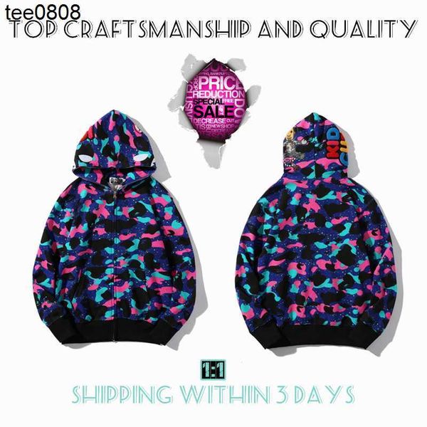 craftsmanship mens designer apes hoodies men women tiger full zip hoodie shark jacket color grid harajuku sweatshirt fashion co-branding siz, Black
craftsmanship mens designer apes hoodies men women tiger full zip hoodie shark jacket color grid harajuku sweatshirt fashion co-branding siz, Black