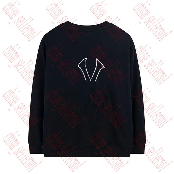 men's sweatshirts hoodless sweater embroidered big logo loose round neck long sleeve men's and women's sports street fashion, Black
men's sweatshirts hoodless sweater embroidered big logo loose round neck long sleeve men's and women's sports street fashion, Black