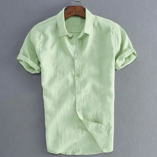 men's tshirts colors linen short sleeve loose shirt turndown collar simple style plain color summer cloth 230109, White;black
men's tshirts colors linen short sleeve loose shirt turndown collar simple style plain color summer cloth 230109, White;black