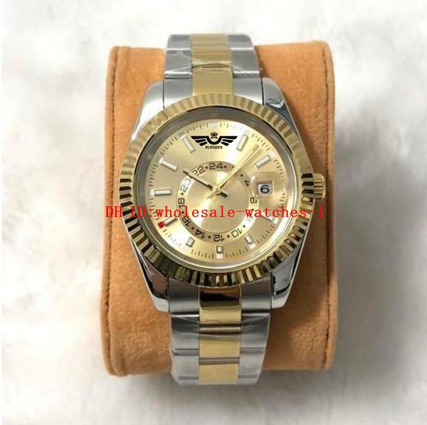 11 style classic men's watch sky 326933 42mm champagne dial automatic mechanical watches luminous wristwatches folding buckle two tone, Slivery;brown
11 style classic men's watch sky 326933 42mm champagne dial automatic mechanical watches luminous wristwatches folding buckle two tone, Slivery;brown