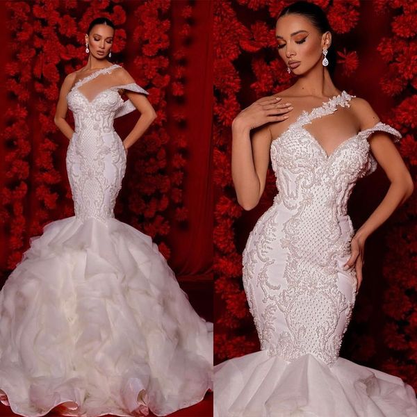 elegant mermaid wedding dresses art deco-inspired neck sleeveless backless lace applicant slim floor length custom made plus size vestidos d, White
elegant mermaid wedding dresses art deco-inspired neck sleeveless backless lace applicant slim floor length custom made plus size vestidos d, White