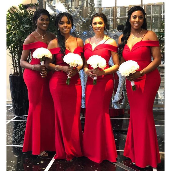 elegant off the shoulder bridesmaid dresses mermaid red satin south africa style maid of honor wedding guest gown custom made, White;pink
elegant off the shoulder bridesmaid dresses mermaid red satin south africa style maid of honor wedding guest gown custom made, White;pink