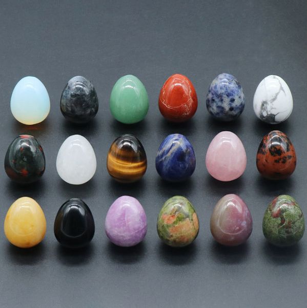 30pc easter ornament 20mm egg statue natural stone carved decoration rose quartz healing crystal gift room decor, Black
30pc easter ornament 20mm egg statue natural stone carved decoration rose quartz healing crystal gift room decor, Black