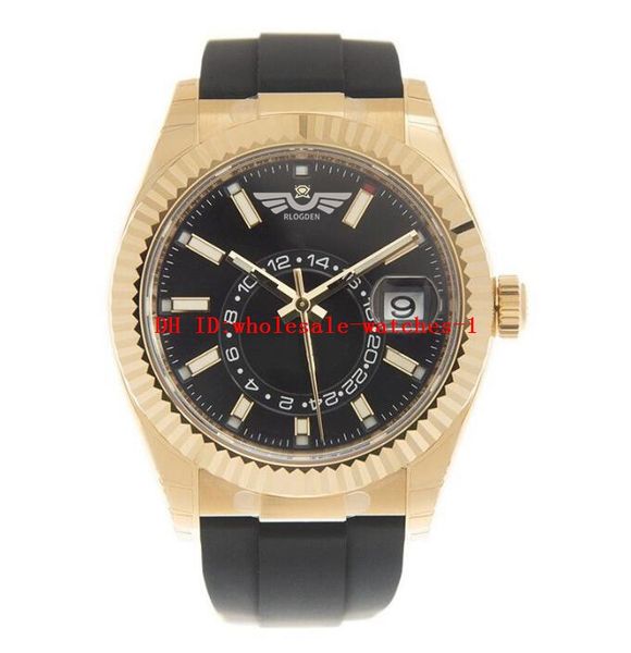 11 style classic men's watch sky 326238 42mm black dial gold automatic mechanical watches rubber strap luminous wristwatches, Slivery;brown
11 style classic men's watch sky 326238 42mm black dial gold automatic mechanical watches rubber strap luminous wristwatches, Slivery;brown