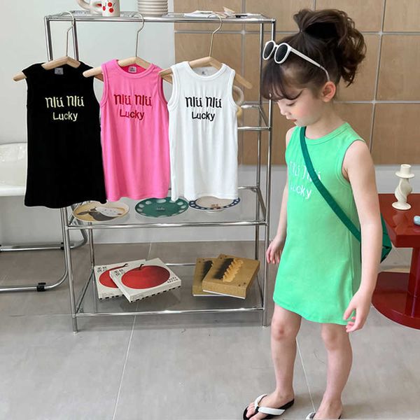 girl's dresses summer girls dress baby vest dress kids tank dress children clothes fashion letter embroidery skinny rib knit 1-6y t2301, Red;yellow
girl's dresses summer girls dress baby vest dress kids tank dress children clothes fashion letter embroidery skinny rib knit 1-6y t2301, Red;yellow