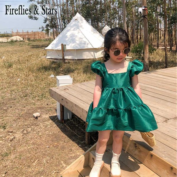 girl's dresses summer girls dress baby dress kids vestisos children fashion clothes elegant green silk touch puff sleeve square neck 2, Red;yellow
girl's dresses summer girls dress baby dress kids vestisos children fashion clothes elegant green silk touch puff sleeve square neck 2, Red;yellow