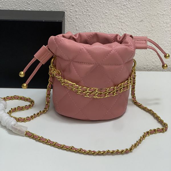 23 early spring caviar mini bucket bags womens designer metal badge woven winding chain classic diamond quilted hardware luxury shoulder cro
23 early spring caviar mini bucket bags womens designer metal badge woven winding chain classic diamond quilted hardware luxury shoulder cro