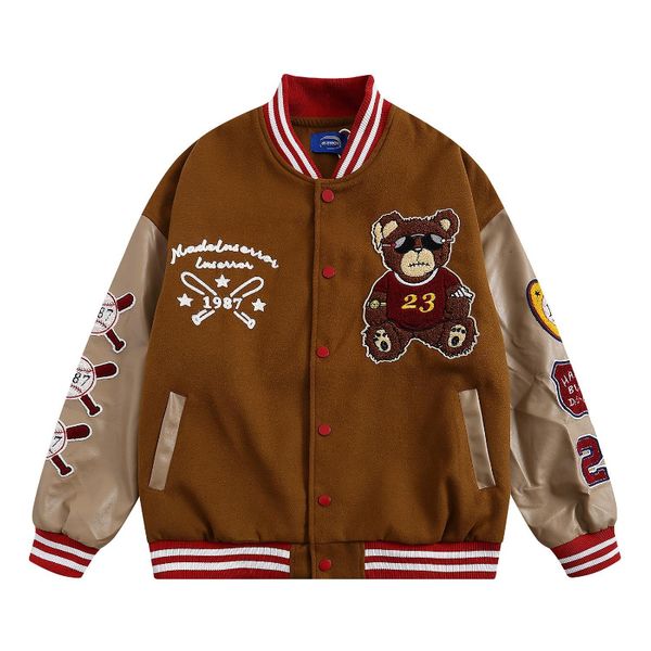 and men autumn s winter jackets american retro hip hop y2k loose men women thin baseball clothing street racing jacket 230107 3wml, Black;brown
and men autumn s winter jackets american retro hip hop y2k loose men women thin baseball clothing street racing jacket 230107 3wml, Black;brown