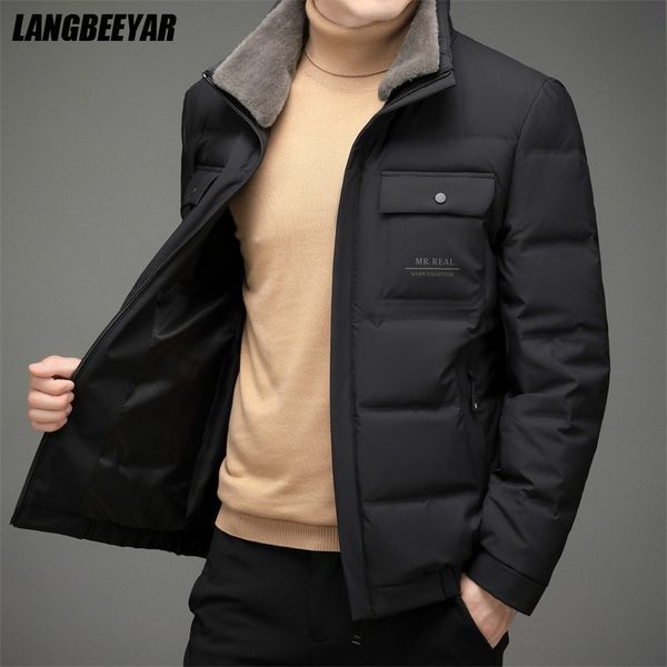 men's vests high end luxury winte brand designer casual fashion grey duck down coats with fur jacket windbreaker puffer clothes 230107, Black;white
men's vests high end luxury winte brand designer casual fashion grey duck down coats with fur jacket windbreaker puffer clothes 230107, Black;white