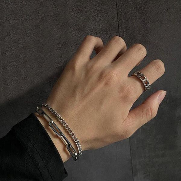 other bracelets bohemian geometric double layer punk chunky thick chain bracelet for women fashion female jewelry 230107, Golden;silver
other bracelets bohemian geometric double layer punk chunky thick chain bracelet for women fashion female jewelry 230107, Golden;silver