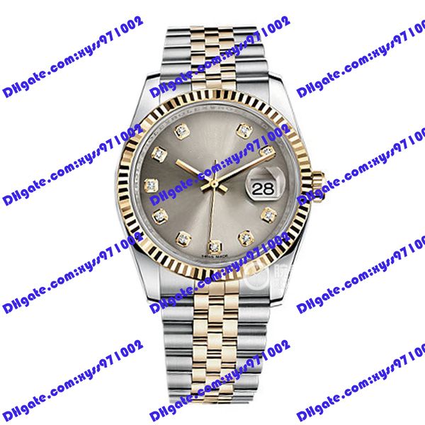 highquality factory men's watch 2813 automatic mechanical watch 116233 36mm gray diamonds dial stainless steel strap sapphire glass wri, Slivery;brown
highquality factory men's watch 2813 automatic mechanical watch 116233 36mm gray diamonds dial stainless steel strap sapphire glass wri, Slivery;brown