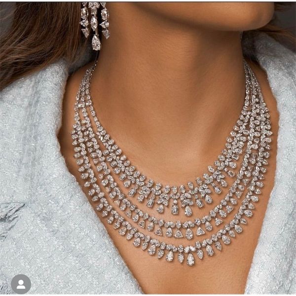 earrings necklace janekelly 4pcs bridal zirconia full jewelry sets for women party luxury dubai nigeria cz crystal wedding u230107, Silver
earrings necklace janekelly 4pcs bridal zirconia full jewelry sets for women party luxury dubai nigeria cz crystal wedding u230107, Silver