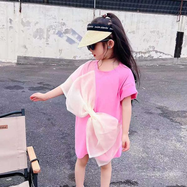 girl's dresses summer girls tee dress toddler dress for baby kids long shirt children fashion clothes big mesh bow patch cotton 4-13y t, Red;yellow
girl's dresses summer girls tee dress toddler dress for baby kids long shirt children fashion clothes big mesh bow patch cotton 4-13y t, Red;yellow