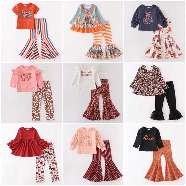 clothing sets girlymax autumn fall baby girls long short sleeve floral stripe leopard bell bottoms pants be kind wild child set kids 230107, White
clothing sets girlymax autumn fall baby girls long short sleeve floral stripe leopard bell bottoms pants be kind wild child set kids 230107, White